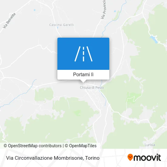 Mappa Via Circonvallazione Mombrisone