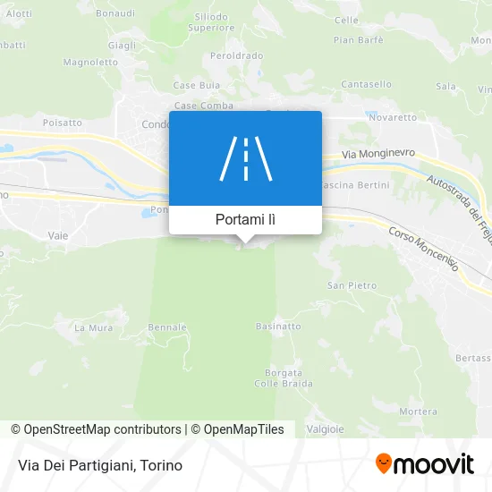 Mappa Via Dei Partigiani