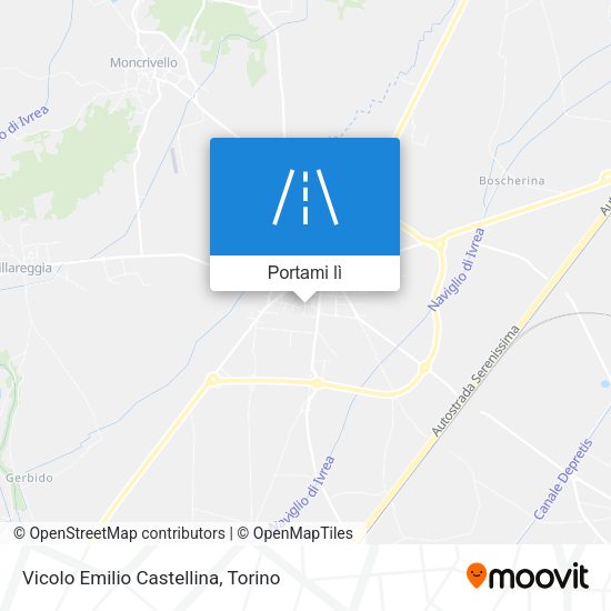 Mappa Vicolo Emilio Castellina