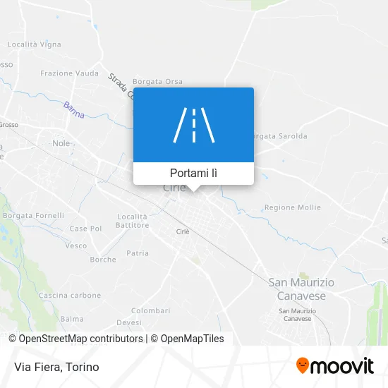 Mappa Via Fiera