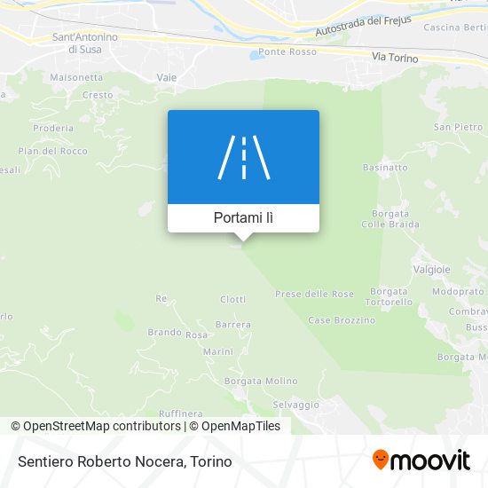 Mappa Sentiero Roberto Nocera