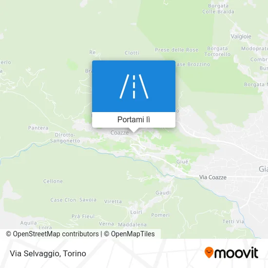 Mappa Via Selvaggio