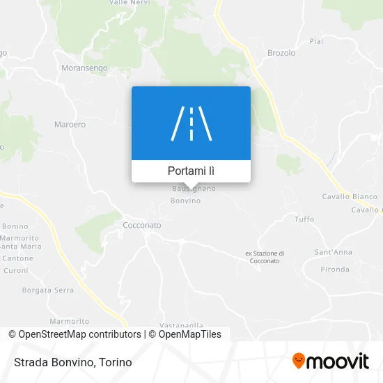 Mappa Strada Bonvino
