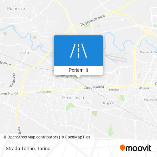 Mappa Strada Torino