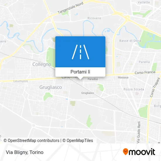 Mappa Via Bligny