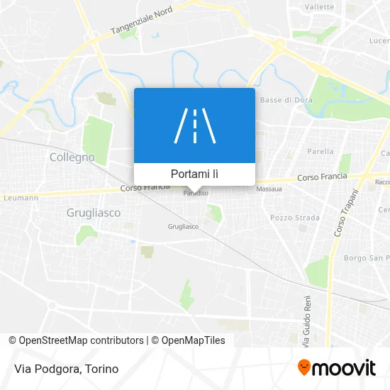 Mappa Via Podgora