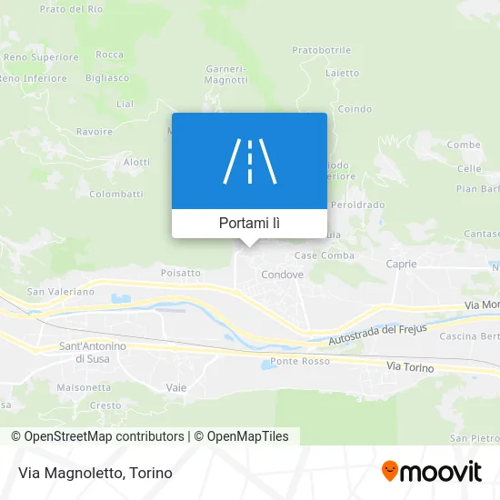 Mappa Via Magnoletto
