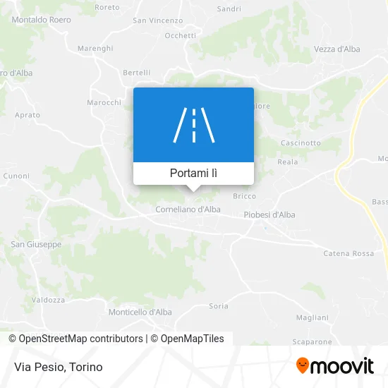 Mappa Via Pesio