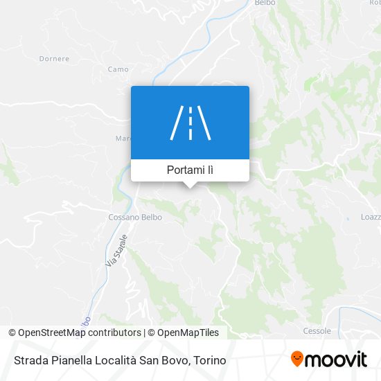 Mappa Strada Pianella Località San Bovo