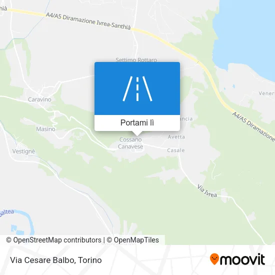 Mappa Via Cesare Balbo