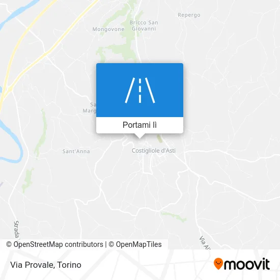Mappa Via Provale