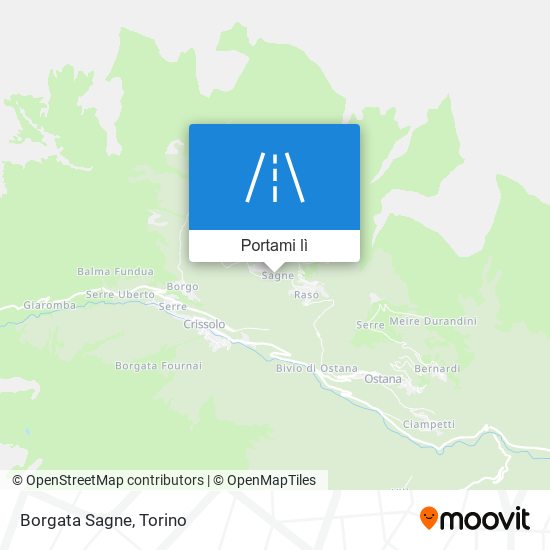 Mappa Borgata Sagne