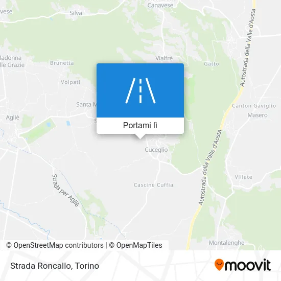 Mappa Strada Roncallo