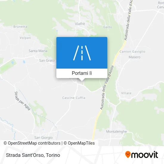Mappa Strada Sant'Orso