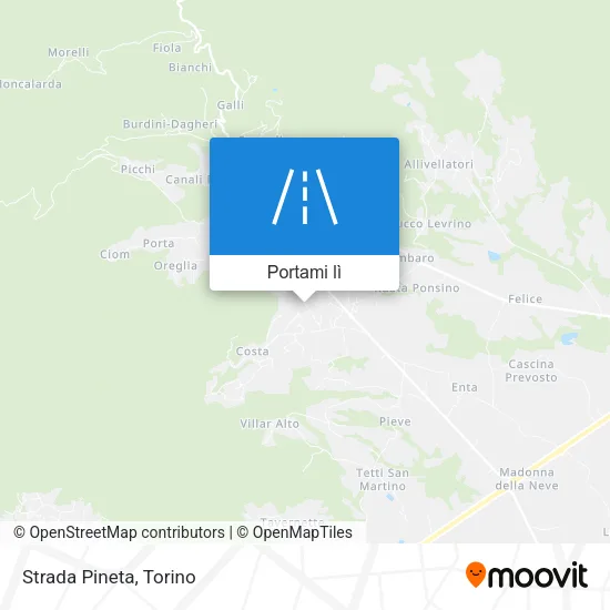 Mappa Strada Pineta