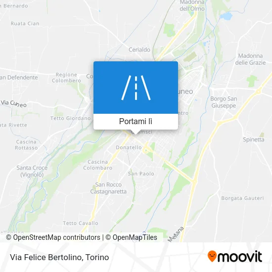 Mappa Via Felice Bertolino