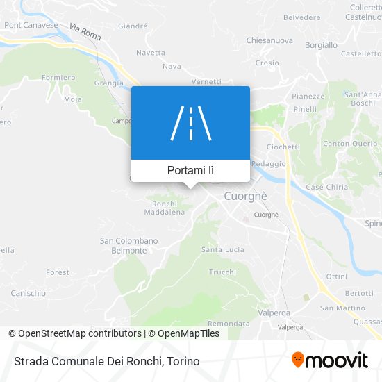 Mappa Strada Comunale Dei Ronchi