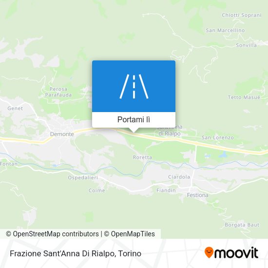 Mappa Frazione Sant'Anna Di Rialpo