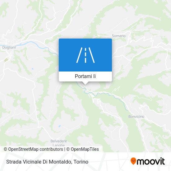 Mappa Strada Vicinale Di Montaldo