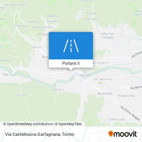 Mappa Via Castelnuova Garfagnana