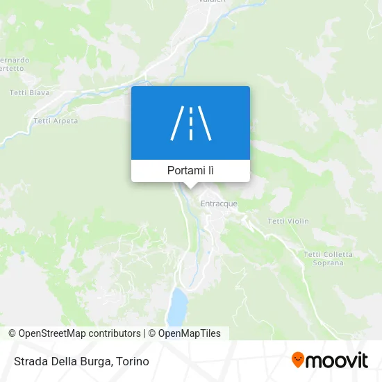 Mappa Strada Della Burga