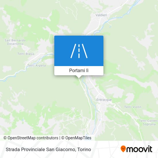 Mappa Strada Provinciale San Giacomo
