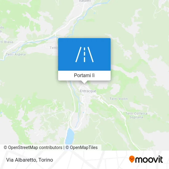 Mappa Via Albaretto