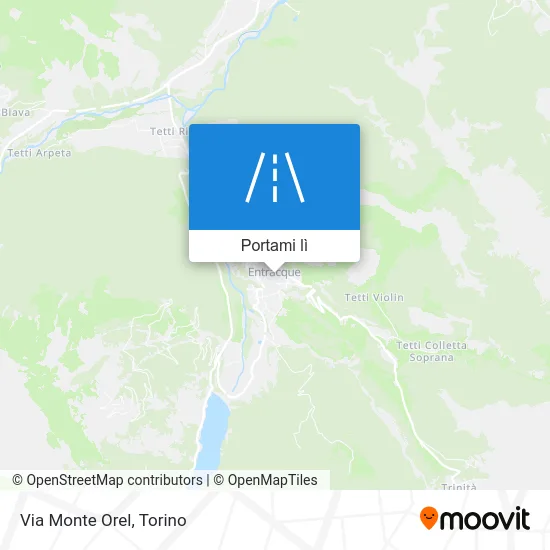 Mappa Via Monte Orel