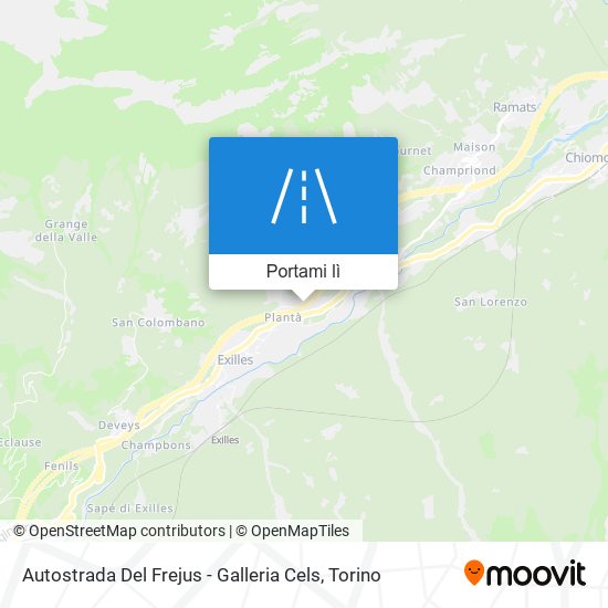 Mappa Autostrada Del Frejus - Galleria Cels