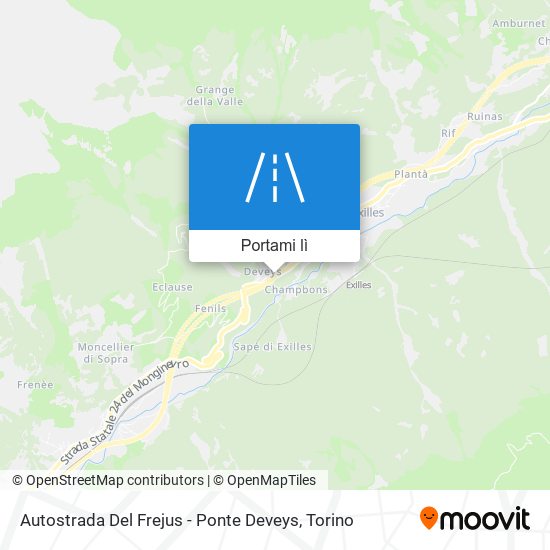 Mappa Autostrada Del Frejus - Ponte Deveys