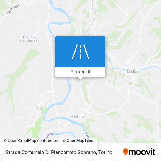 Mappa Strada Comunale Di Piancerreto Soprano