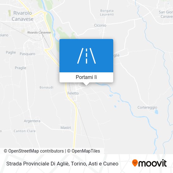 Mappa Strada Provinciale Di Agliè