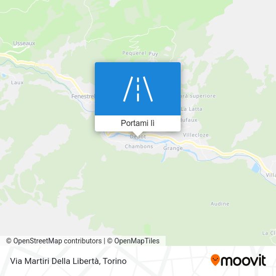 Mappa Via Martiri Della Libertà