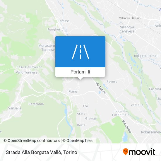 Mappa Strada Alla Borgata Vallò