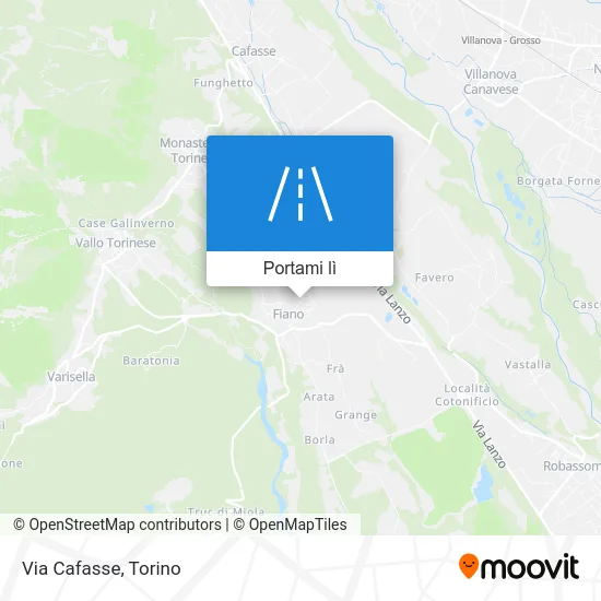 Mappa Via Cafasse