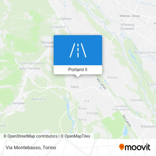 Mappa Via Montebasso