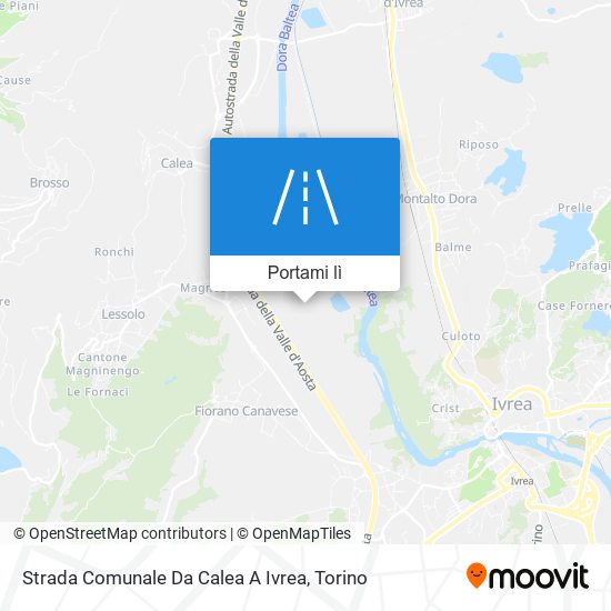 Mappa Strada Comunale Da Calea A Ivrea