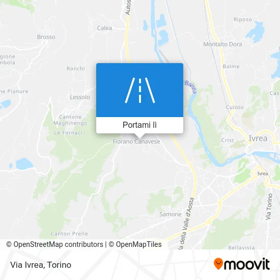 Mappa Via Ivrea