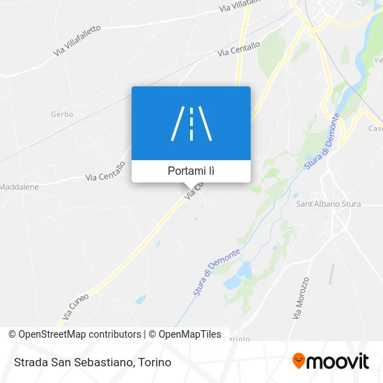 Mappa Strada San Sebastiano