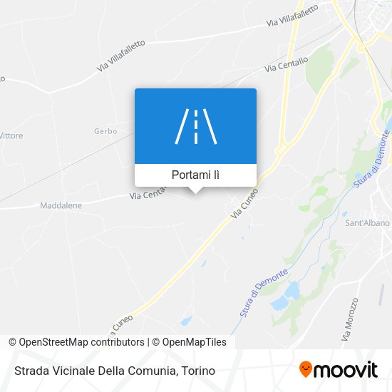 Mappa Strada Vicinale Della Comunia