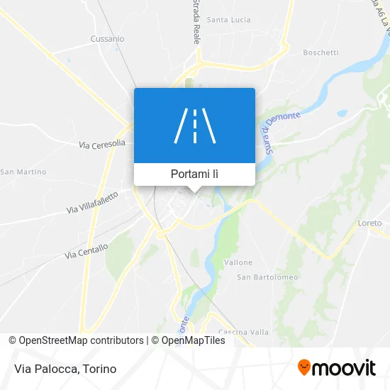 Mappa Via Palocca