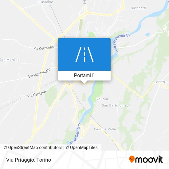 Mappa Via Priaggio