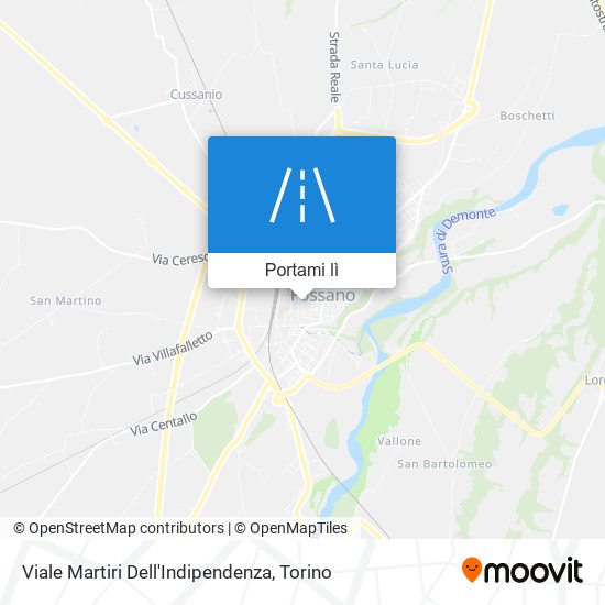 Mappa Viale Martiri Dell'Indipendenza