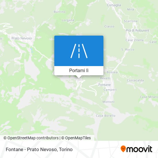 Mappa Fontane - Prato Nevoso