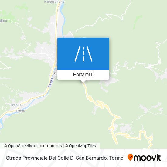 Mappa Strada Provinciale Del Colle Di San Bernardo