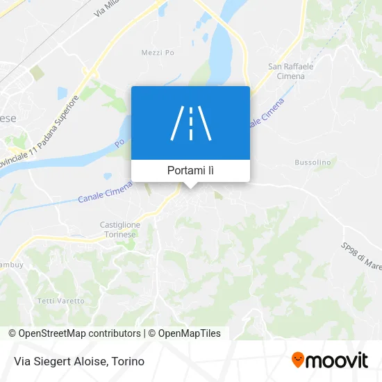 Mappa Via Siegert Aloise