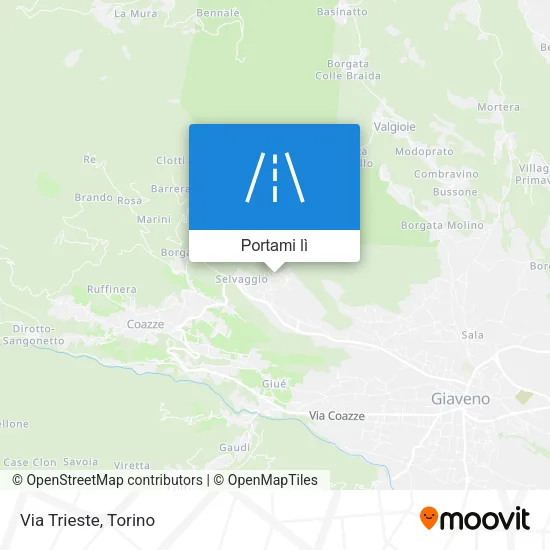 Mappa Via Trieste