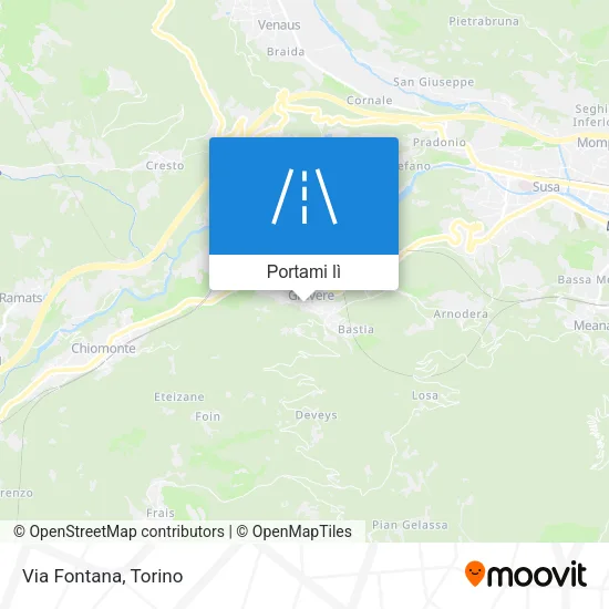 Mappa Via Fontana