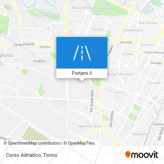 Mappa Corso Adriatico