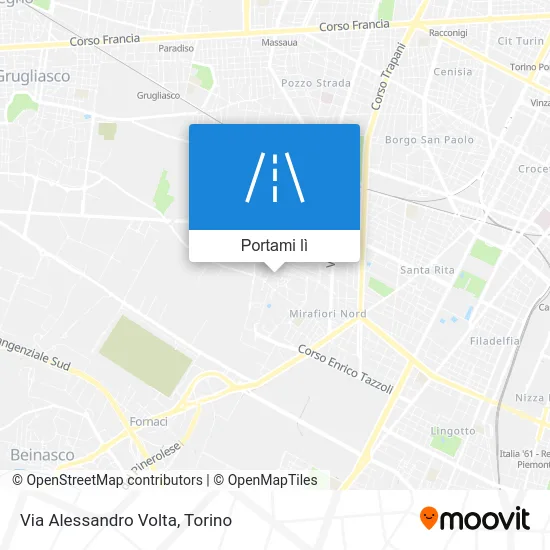 Mappa Via Alessandro Volta